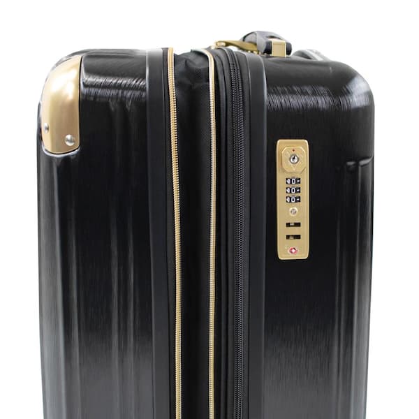 American Green Travel Melrose S 2-Piece Black Carry-On Weekender TSA Anti-Theft Luggage Set