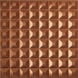 19 5/8 in. x 19 5/8 in. Bradford EnduraWall Decorative 3D Wall Panel, Copper (Covers 2.67 Sq. Ft.)