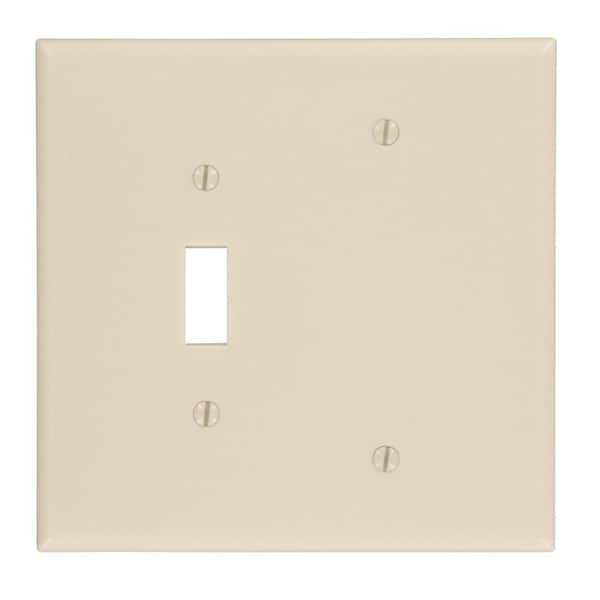 Leviton Ivory 2-Gang 2 Duplex Wall Plate (1-Pack)