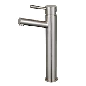 Concord Single Hole Single-Handle Vessel Bathroom Faucet in Brushed Nickel