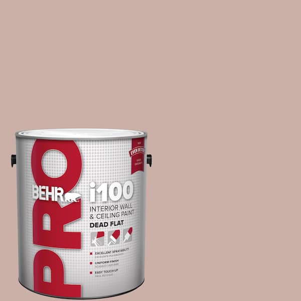 BEHR PRO 1 gal. #HDC-CT-07A Vintage Tea Rose Dead Flat Interior Paint