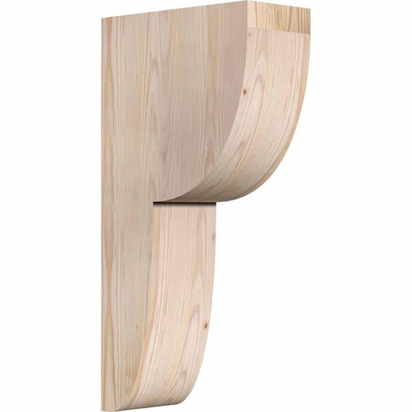 Ekena Millwork 5-1/2 in. x 12 in. x 24 in. Douglas Fir Crestline Smooth Corbel