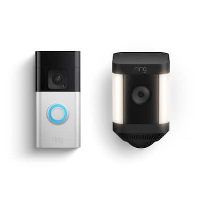 Ring Video Doorbell 4 - Smart Wireless Doorbell Camera with Enhanced  Dual-Band WiFi, Extended Battery, Color Video Previews B08JNR77QY - The  Home Depot