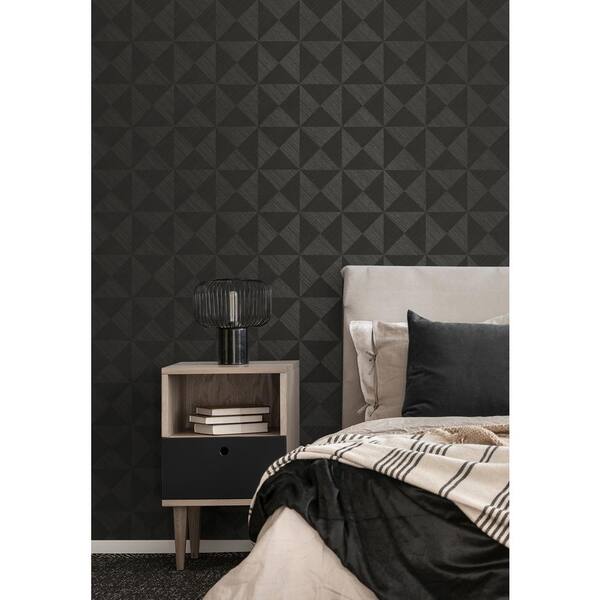 STACY GARCIA HOME Charcoal Faux Wooden Slats Vinyl Peel and Stick Wallpaper  Roll (Covers 30.75 sq. ft.) SG12106 - The Home Depot