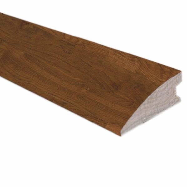 Unbranded Walnut Natural Glaze 1/2 in. Thick x 1-3/4 in. Thick x 78 in. Length Hardwood Flush-Mount Reducer Molding