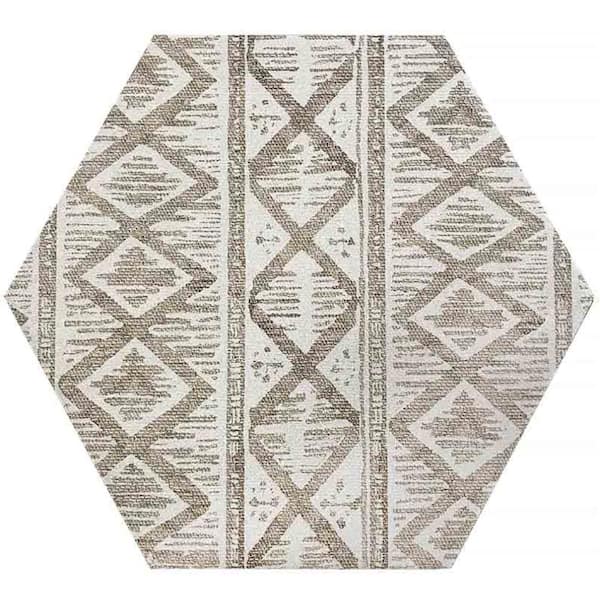 Apollo Tile Passage Beige 9.9 in. x 9.9 in. Matte Porcelain Wall and Floor Deco Sample Tile (0.681 sq. ft./Piece)