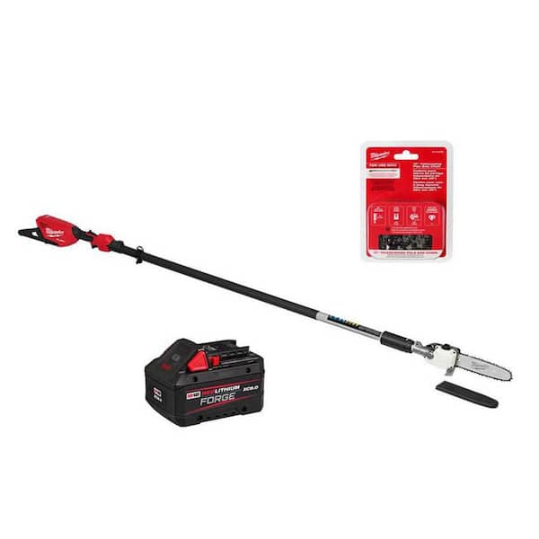 Amazon.com : Milwaukee 49-16-2720 M18 FUEL QUIK-LOK 10 in. Pole  Milwaukee M18 FUEL 10 in. 18-Volt Lithium-Ion Brushless Cordless Pole Saw with Attachment Capability (Tool-Only) With Extra Chain display picture 1