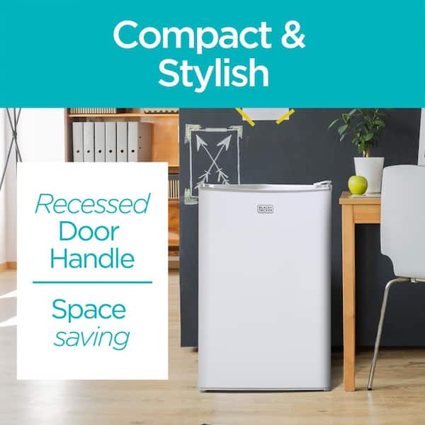 Black+Decker 4.3-Cu. Ft. Compact Refrigerator - White, One Size, White -  Yahoo Shopping