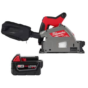M18 FUEL 18V Lithium-Ion Cordless Brushless 6-1/2 in. Plunge Cut Track Saw w/5.0 Ah Battery