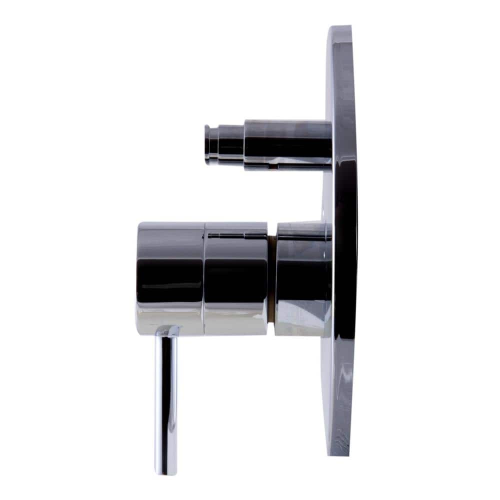 Polished Chrome Round Shower Mixer with Diverter