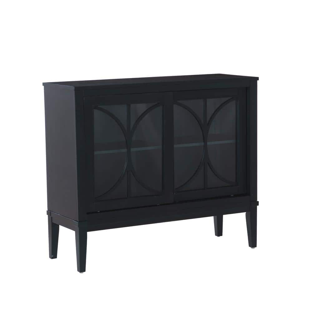 Linon Home Decor Malmun Midnight Blue 36 in. H Accent Storage Cabinet ...