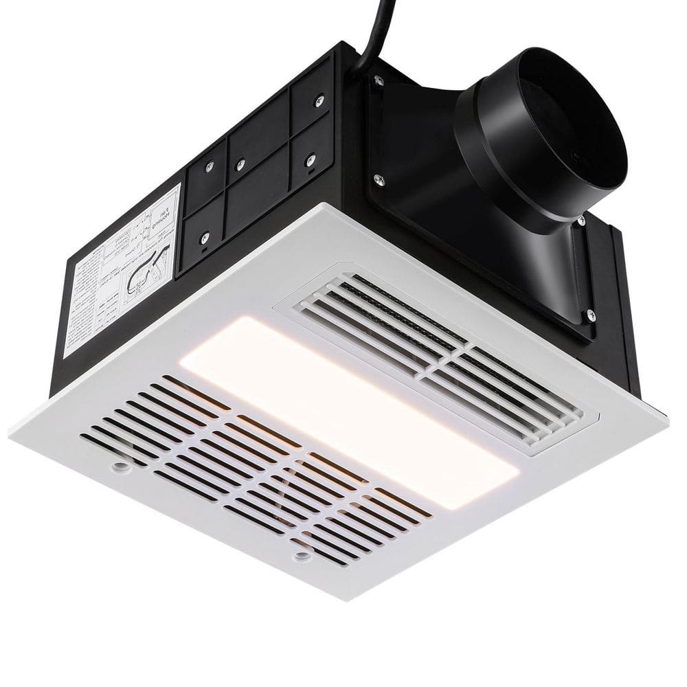 SKYSHALO 110 CFM Bathroom Exhaust Fan 1500-Watt Heating Energy-Saving ...