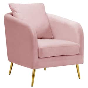 small pink accent chair