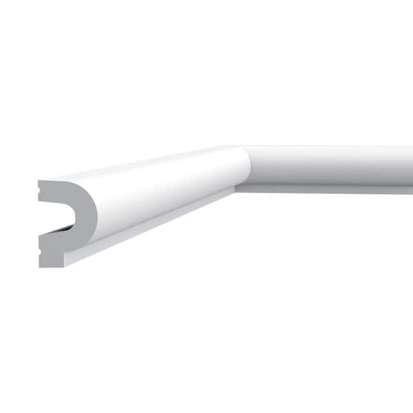 ORAC DECOR 1-3/8 in. D x 2 in. W x 78-3/4 in. L . Primed White Plain Polyurethane Panel Moulding (2-Pack)