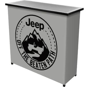 Jeep Black Mountain White 36 in. Portable Bar