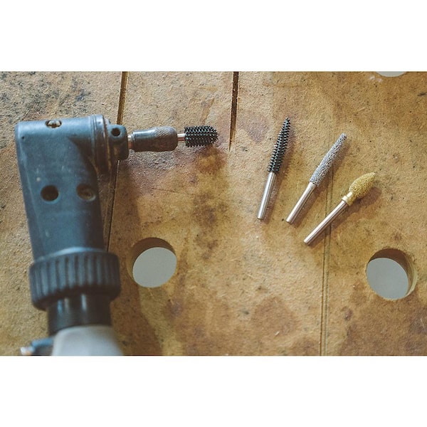 for Dremel Wood Carving Bits, Tungsten Steel Carbide Burr Set Wide  Application Wear Resistance 10 Different Shapes for Woodworking 