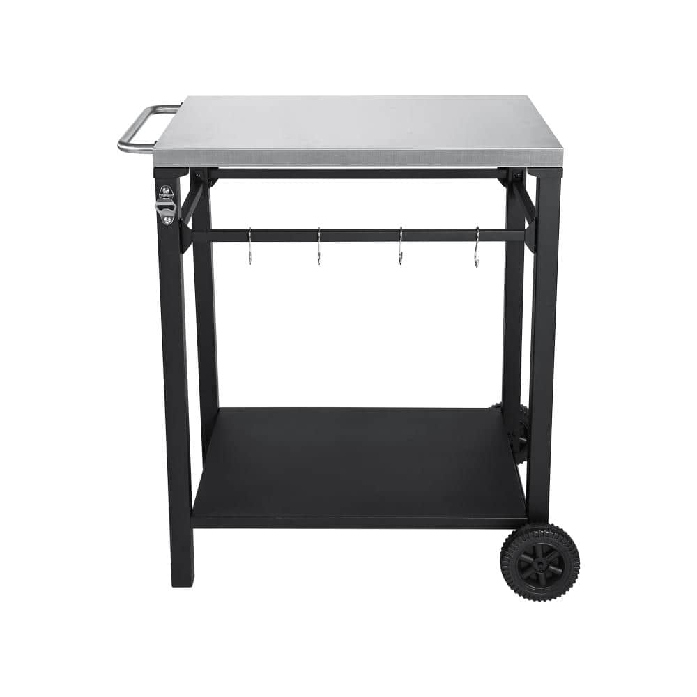 29.1''W x 29.9'' D Indoor/Outdoor Grilling & Bar Cart with Tool Hooks and Wheels price history on PriceWatchPro