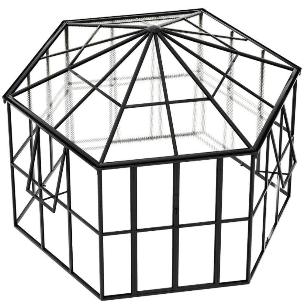 8 ft. W X 12 ft. D Cedar Wood Greenhouse for Outdoors with Thick Polycarbonate Panels and Adjustable Roof Vent price history on PriceWatchPro