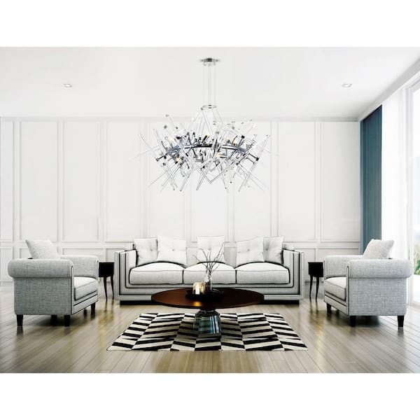 Icicle 12 Light Chandelier With Chrome Finish