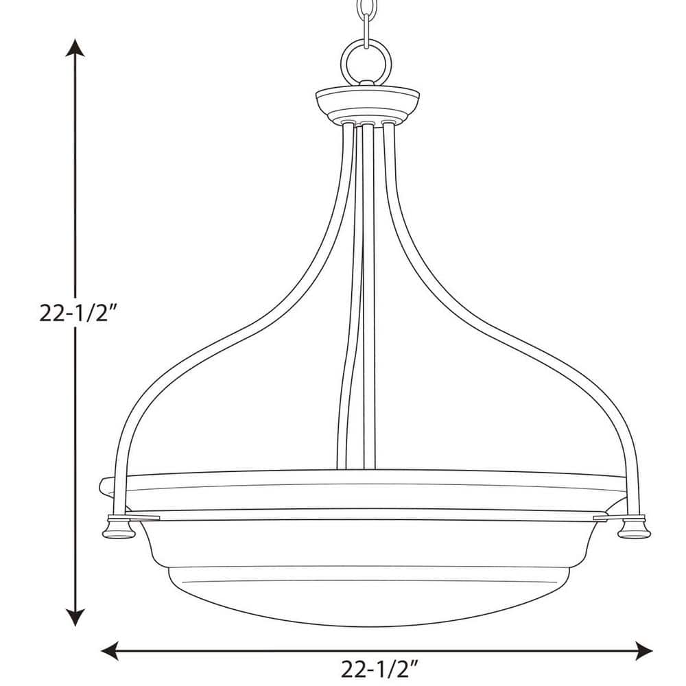 Tinsley Chrome Glass Inverted Pendant Light