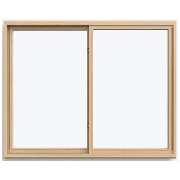 59.3125 in. x 47.5625 in. W-5500 Left-Hand Sliding Wood Clad Window