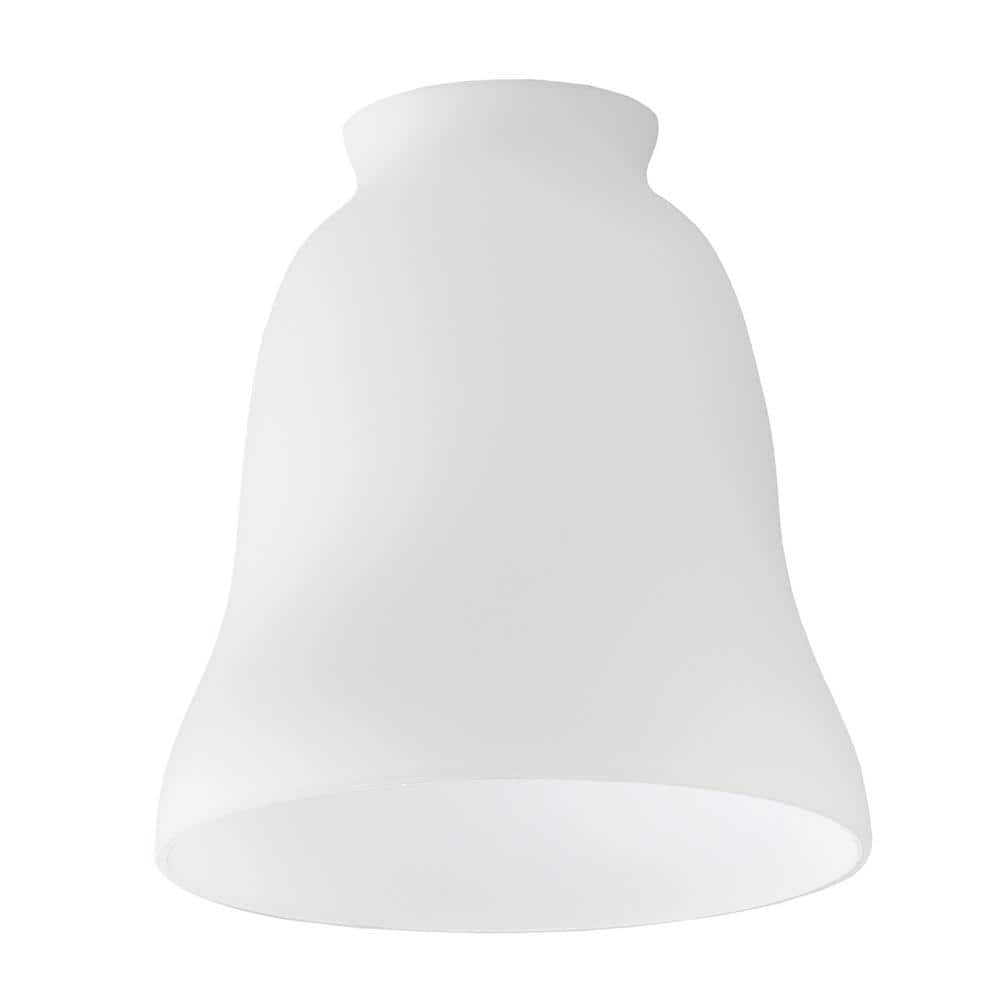 White Glass Lamp Shade For Ceiling and Lights with 2-1/4 in. Fitter 801235 - The Home