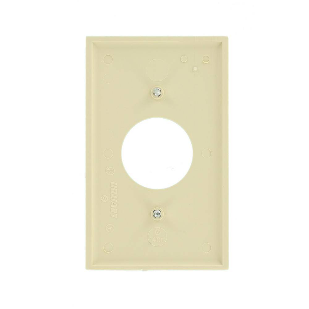 Ivory 1-Gang Nylon Outlet Wall Plate