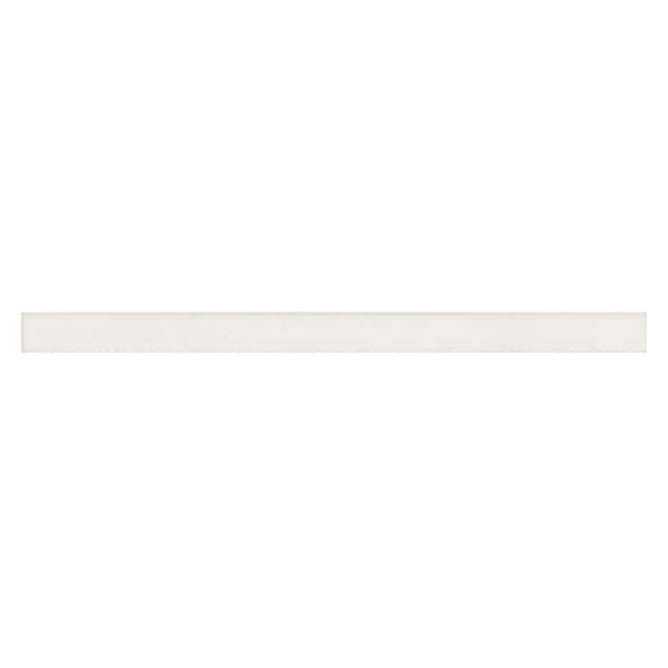 Makoto 0.5" x 8" Matte Ceramic Jolly Miter Edge Trim in Shoji White (1 sq. ft./Case)