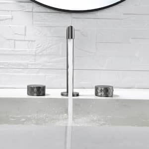 8 in. Widespread 2-Handle Bathroom Faucet in Gunmetal Gray