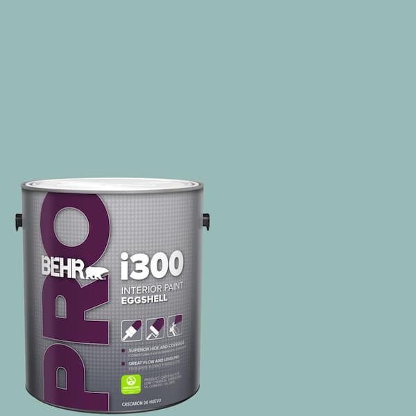 BEHR PRO 1 gal. #PPU12-06 Lap Pool Blue Eggshell Interior Paint
