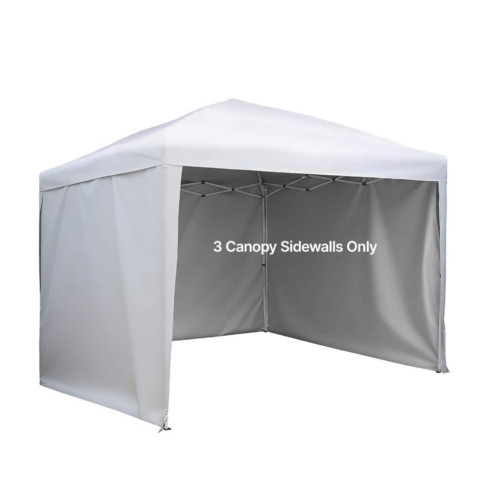 Canopy Sidewalls, 3-Pack 6.56 x 9.84 ft. Waterproof Tent Side Walls for 10 x 10 ft. Pop Up Canopy, Outdoor Booth, White price history on PriceWatchPro