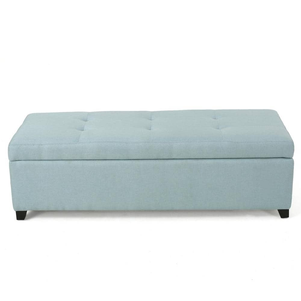 Light blue online storage bench