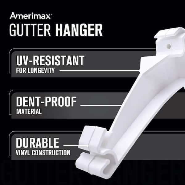 Amerimax Home Products 5 in. White Vinyl K-Style Hidden