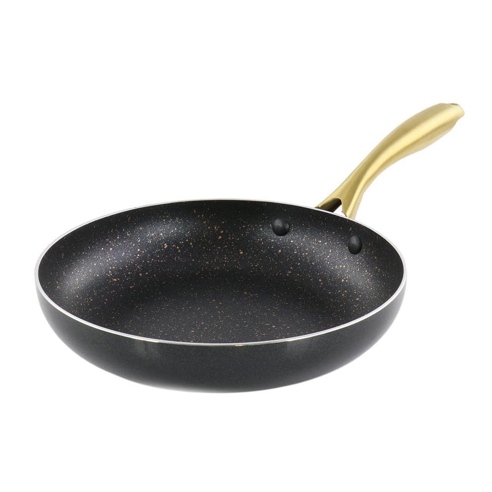 Tramontina Style 3 Pk Aluminum Nonstick Fry Pans (Black/Gold)
