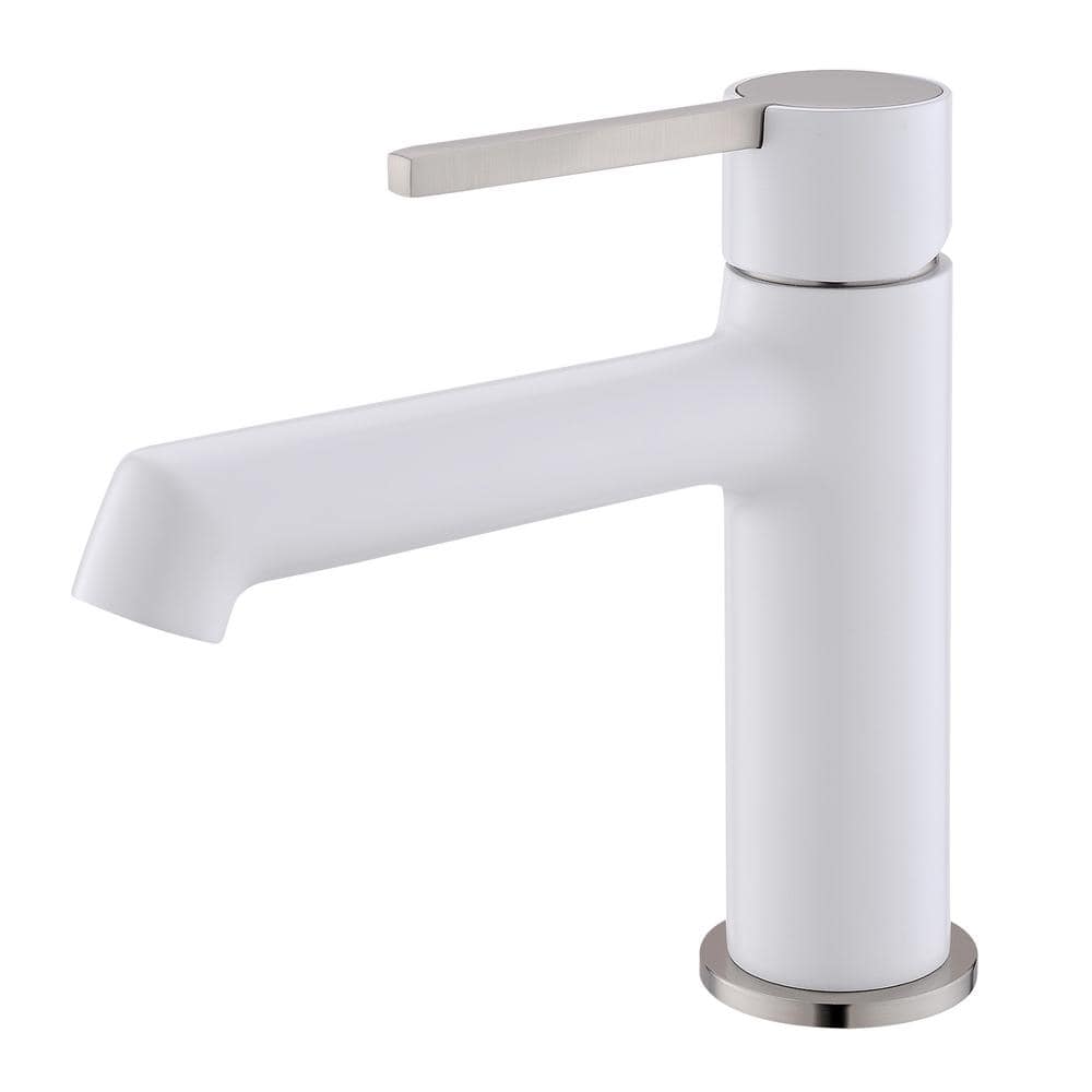 Modern Single Handle Bathroom Faucet, Single Hole Bathroom Sink Faucet in W