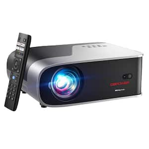 1920 x 1080 Smart Projector with 5G WiFi, Bluetooth and Lumens 20000 in Black