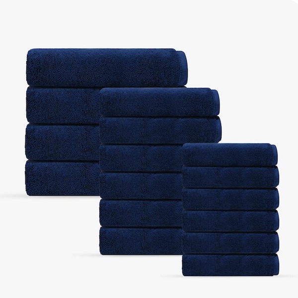Pure Soft 16-PiecesTurkish Towels Set