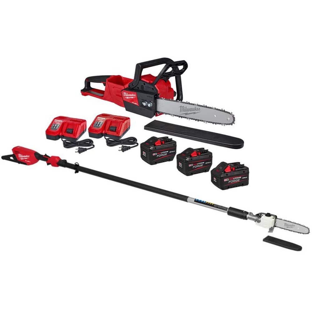 M18 FUEL 16 in. 18V Brushless Cordless Chainsaw w/ Telescoping Pole Saw, (1) 12.0 Ah & (2) 8.0 Ah Battery, (2) Charger price history on PriceWatchPro