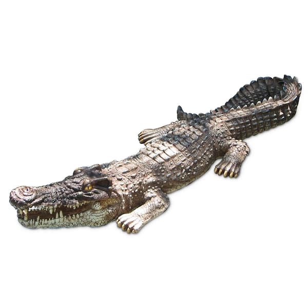 Poolmaster 30 in. Floating Crocodile Decoy for Pool, Pond, Garden and Patio  54575 - The Home Depot