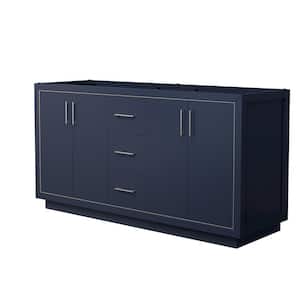 Icon 65.25 in. W x 21.75 in. D x 34.25 in. H Double Bath Vanity Cabinet without Top in Dark Blue