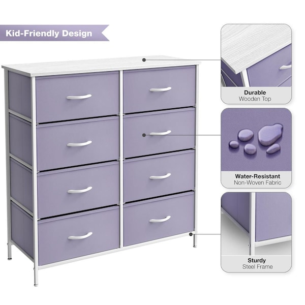 SOLD Metallic Lavender Dresser| TV Console| Credenza| Wood| Customizable