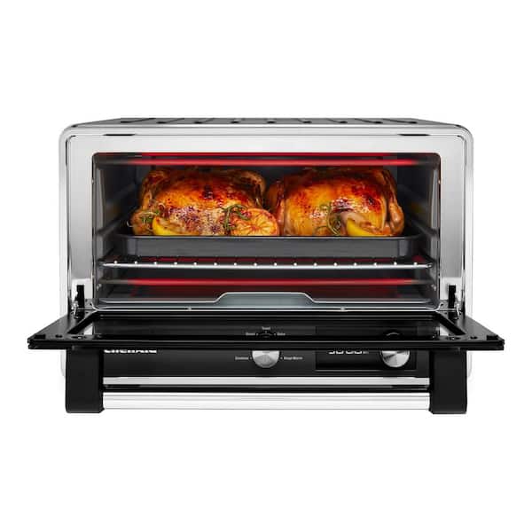  BELLA 4 Slice Countertop Toaster Oven, 1000 Watt Quartz  Element: Home & Kitchen