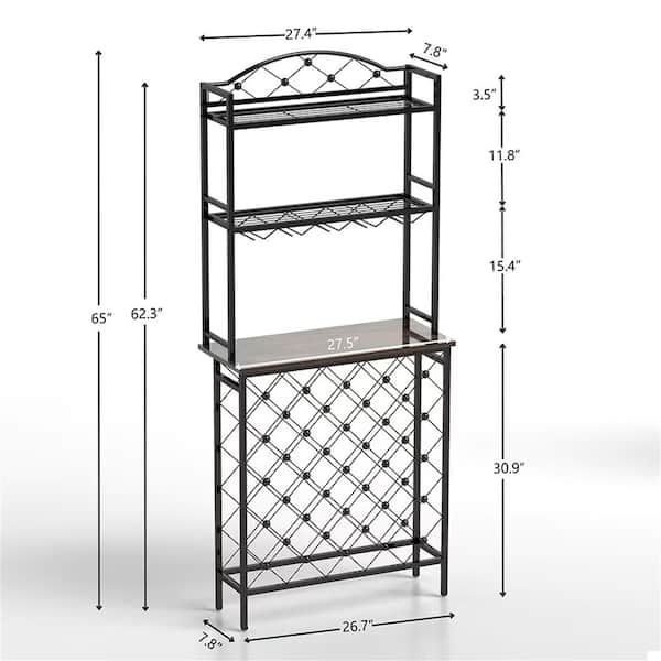 Bottle Holders Wine Glass Rack Walmart Dracelo 60-Bottle Black