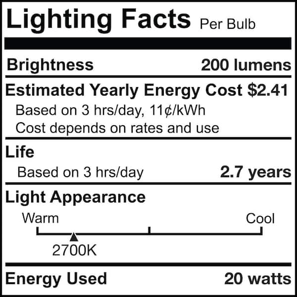 Bulbrite KX-2000 20-Watt T3 Krypton/Xenon Light Bulb with