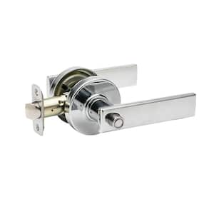 Craftsman Remi Polished Stainless Bed/Bath Door Handle with Round Rosette