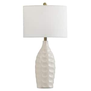 Banbury 29 in. Ivory Dimpled Moulded Table Lamp
