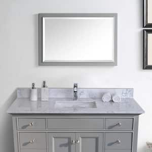 31 in. W x 22 in. D Marble Bathroom Vanity Top in Lightning White with Sink and Single Faucet Hole with Backsplash