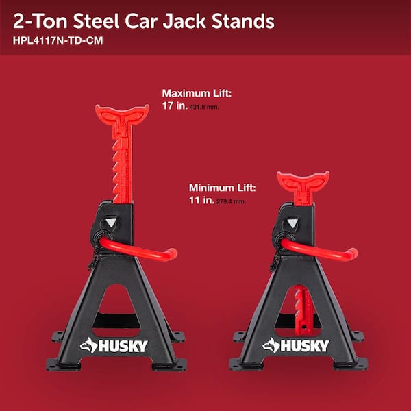 ジョグ 木製バースツール 2脚セット Husky 2 Ton Jack Stands and Trolley Jack Combo - The Home Depot