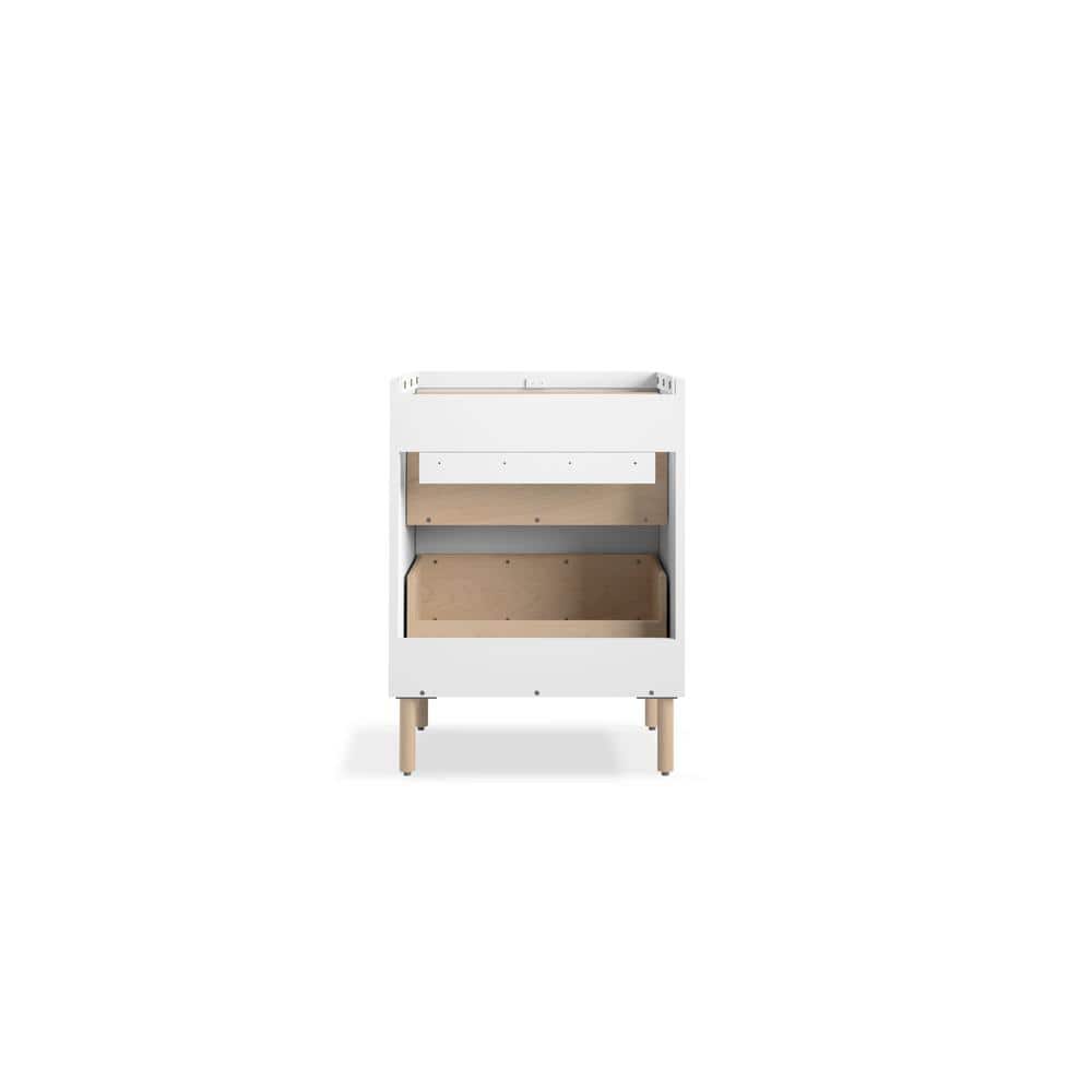 White 22-3/4" Wall-Hung Bathroom Vanity Cabinet