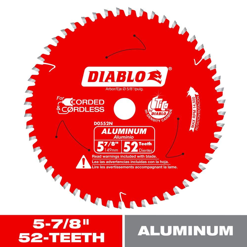 5-7/8in. x 52-Teeth Aluminum Saw Blade for Medium Non-Ferrous Metal price history on PriceWatchPro